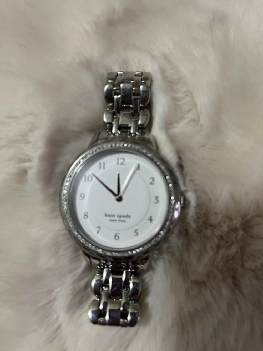 Kate Spade Watch - Silver Rhinestone Large Face